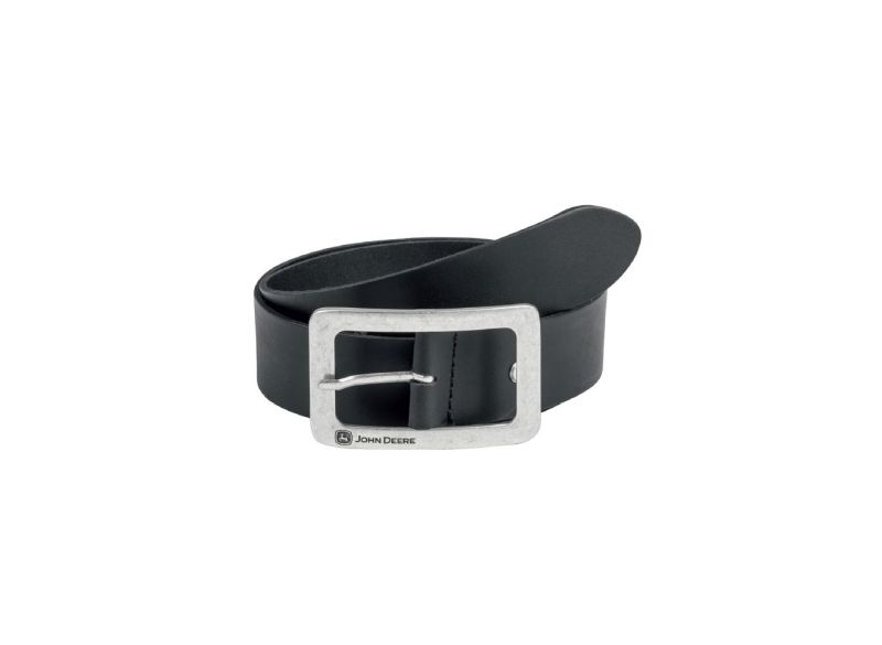 Lederen riem met John Deere logo